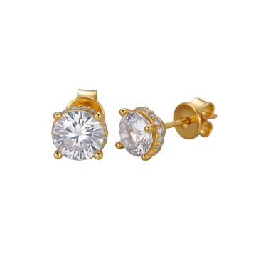 De Solara Moissanite Diamanten Oorknopjes